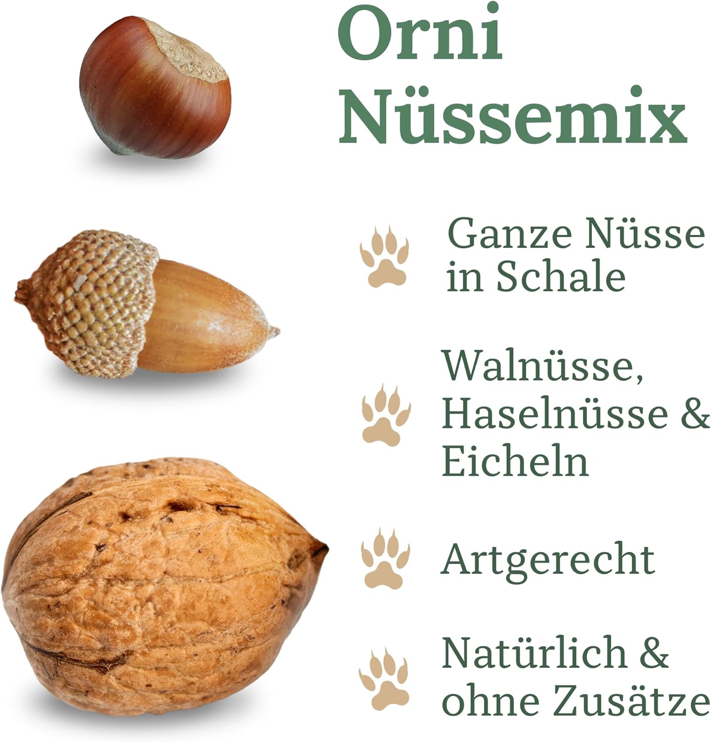 Eichhörnchen Nussmix-Futter, Nussmix