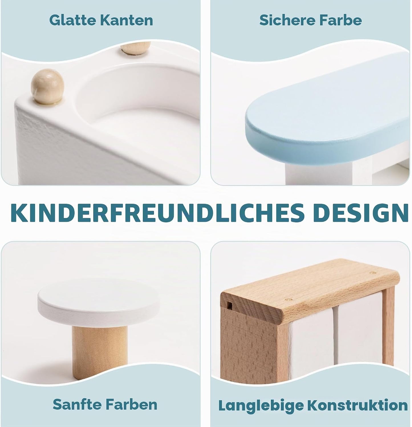 23-teiliges Puppenhaus Möbel-Set, Puppenhaus Möbel