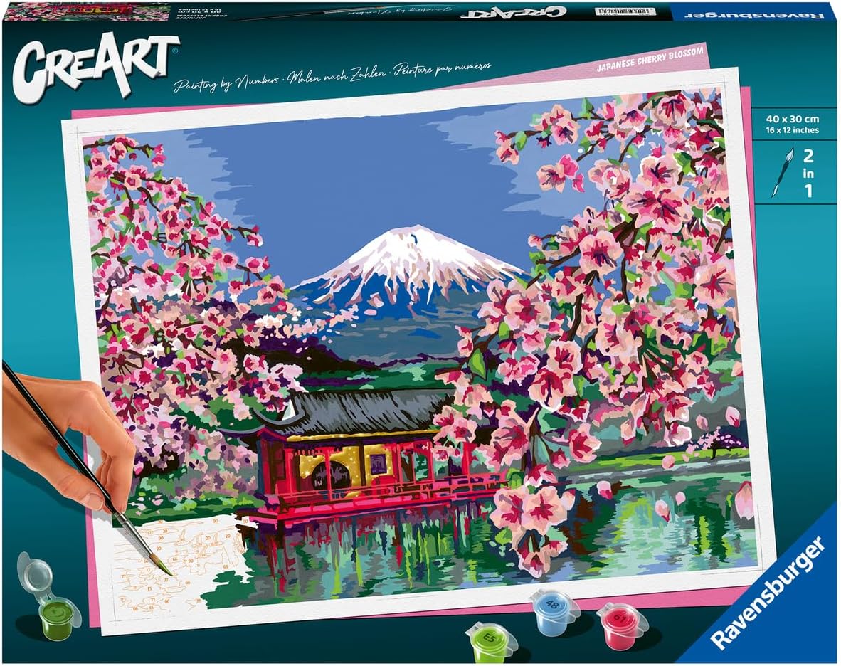 Malen nach Zahlen CreArt Japanese Cherry Blossom, Neue Version