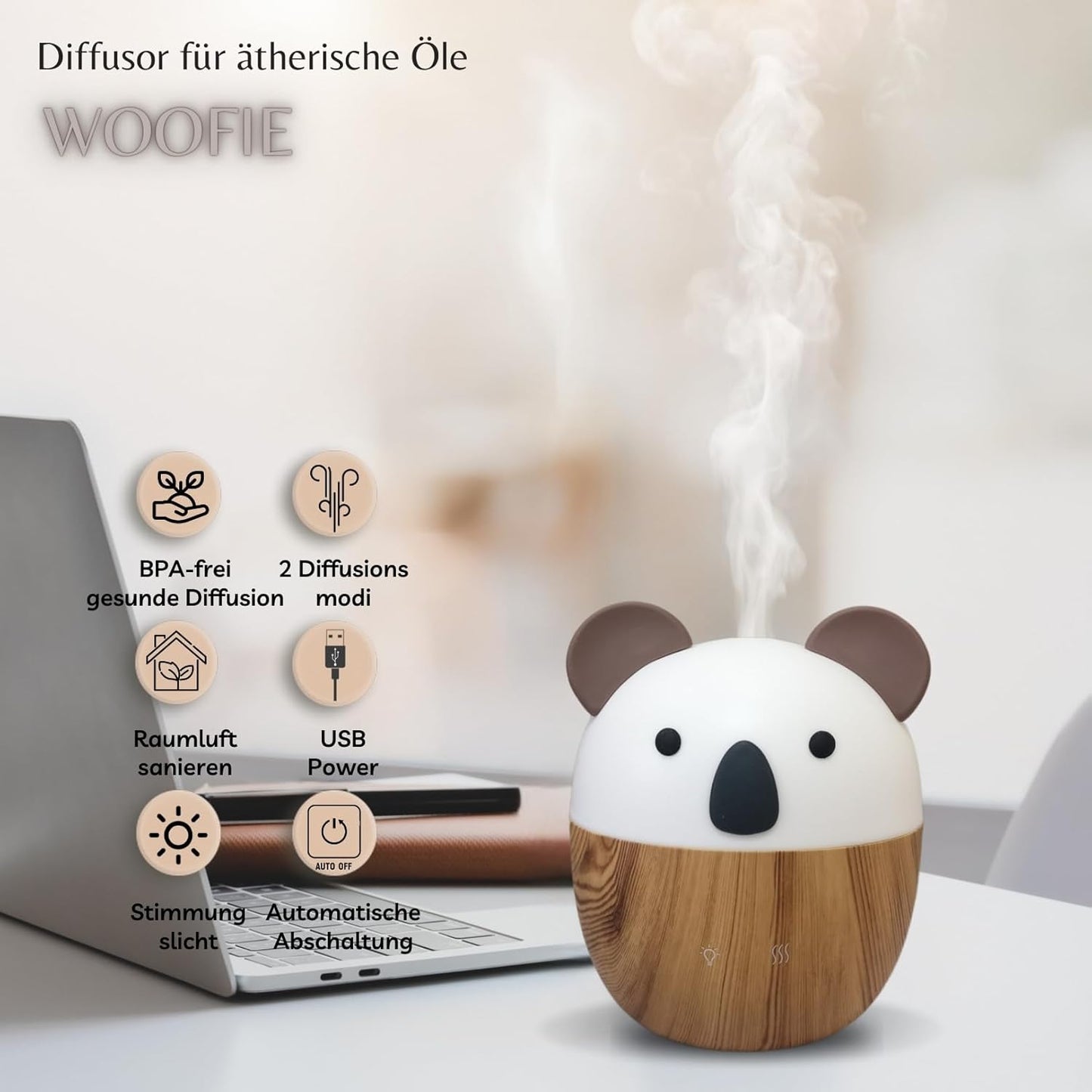 Ultraschall-Aromatherapie-Diffusor Woofie