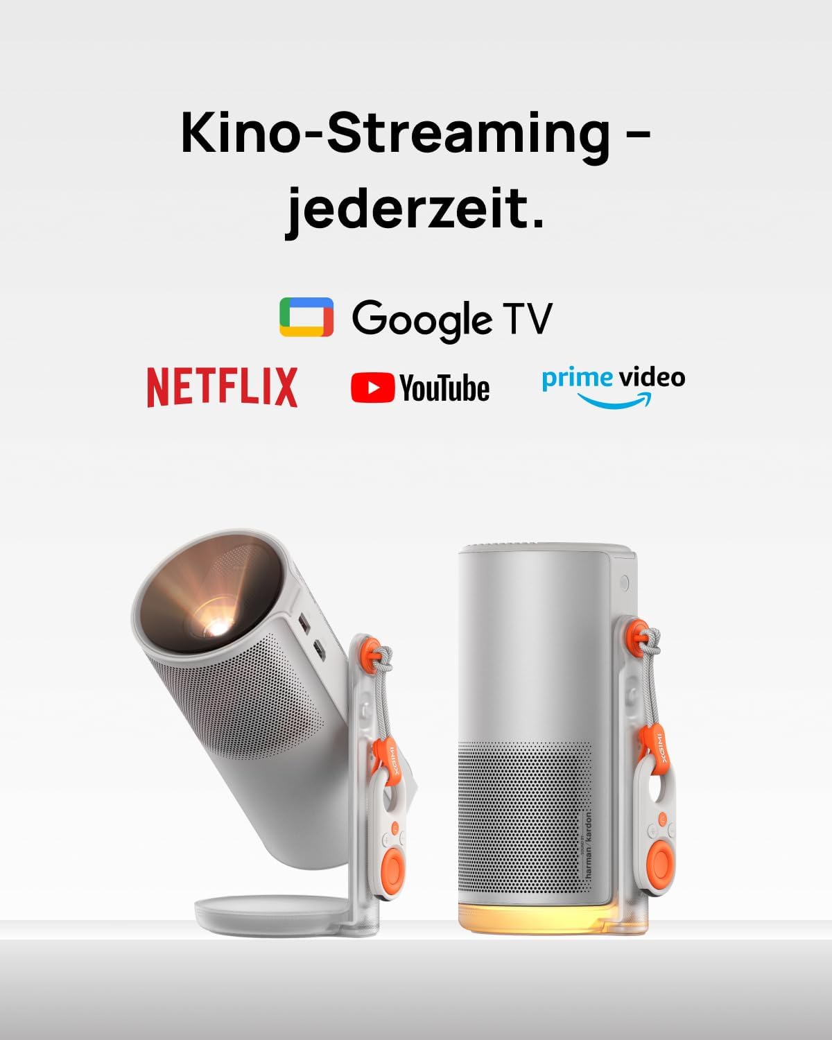 MoGo 4 Mini Beamer mit Akku & Google TV, 2,5h Laufzeit, MoGo 4
