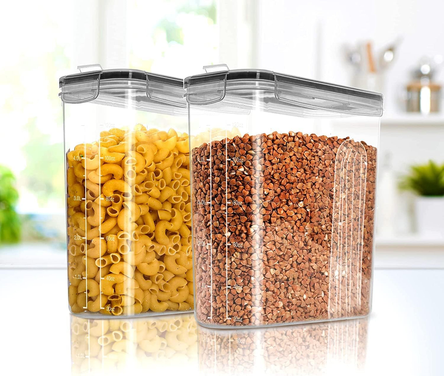 2er Vorratsdosen-Set, Klar|2er-Pack
