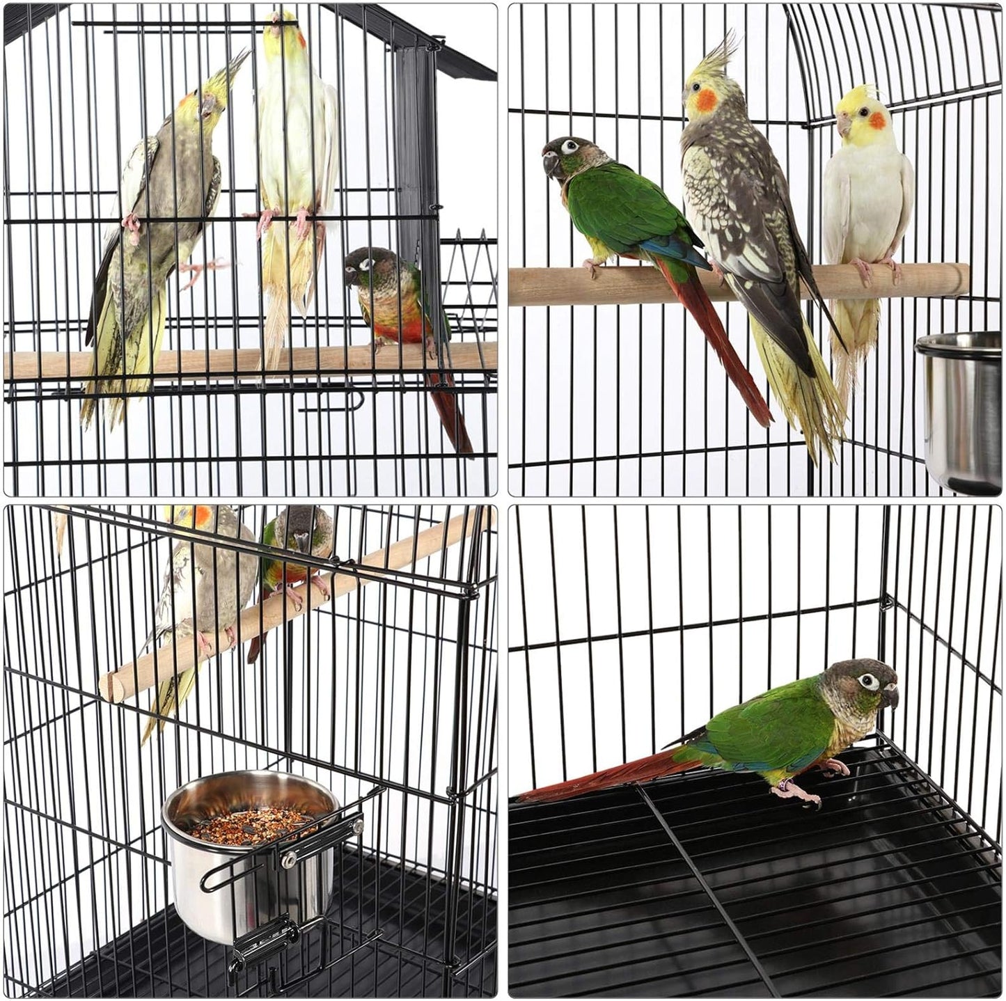 Vogelkäfig mit Ständer für Papageien und Sittiche