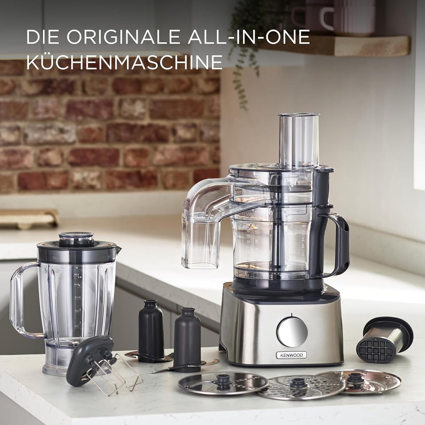 MultiPro Küchenmaschine mit Mixaufsatz & Würfelschneider, Multipro Compact, 800W , 12Zbh