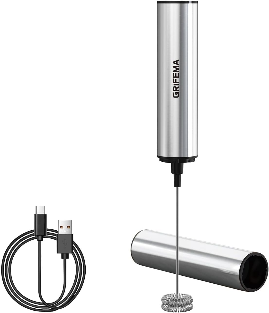 Milchaufschäumer Stab Elektrisch, 13000 U/min, Aufladbar