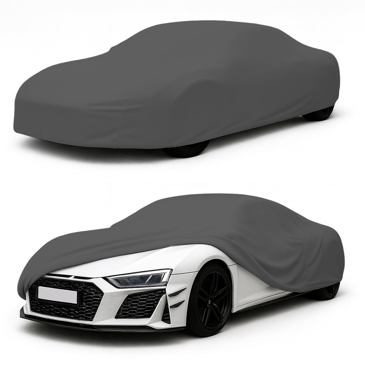 Autoabdeckung, 380 x 125 x 120 cm, S (380x125x120cm) Grau