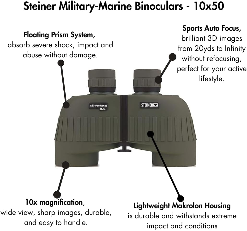 Taktisches 10x50 Fernglas für Marine, Fernglas