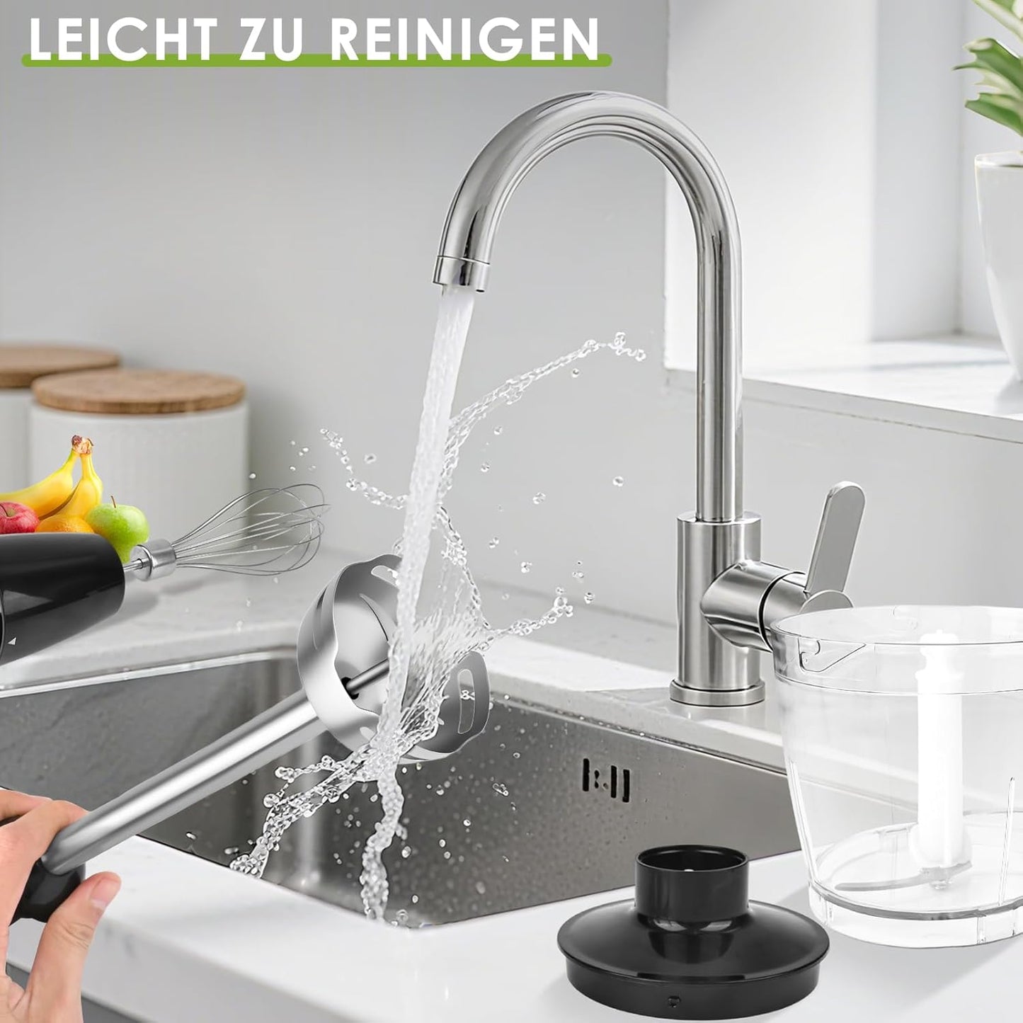 4-in-1 Elektrischer Stabmixer mit Zubehör-Set