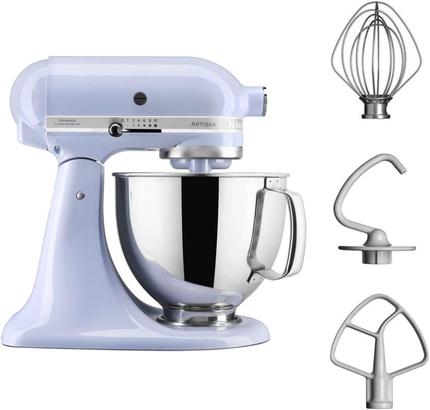 Artisan Küchenmaschine mit Edelstahl-Schüssel, 4.8 L, Lavendel