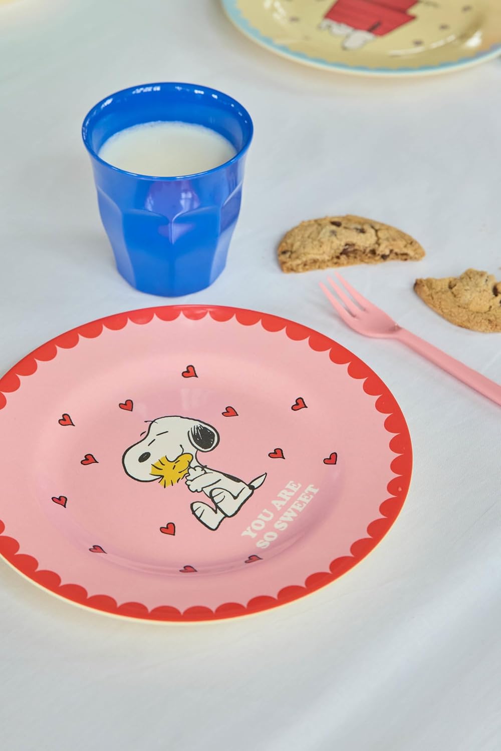 Melamin Beilagenteller mit Snoopy Print (BPA-frei)