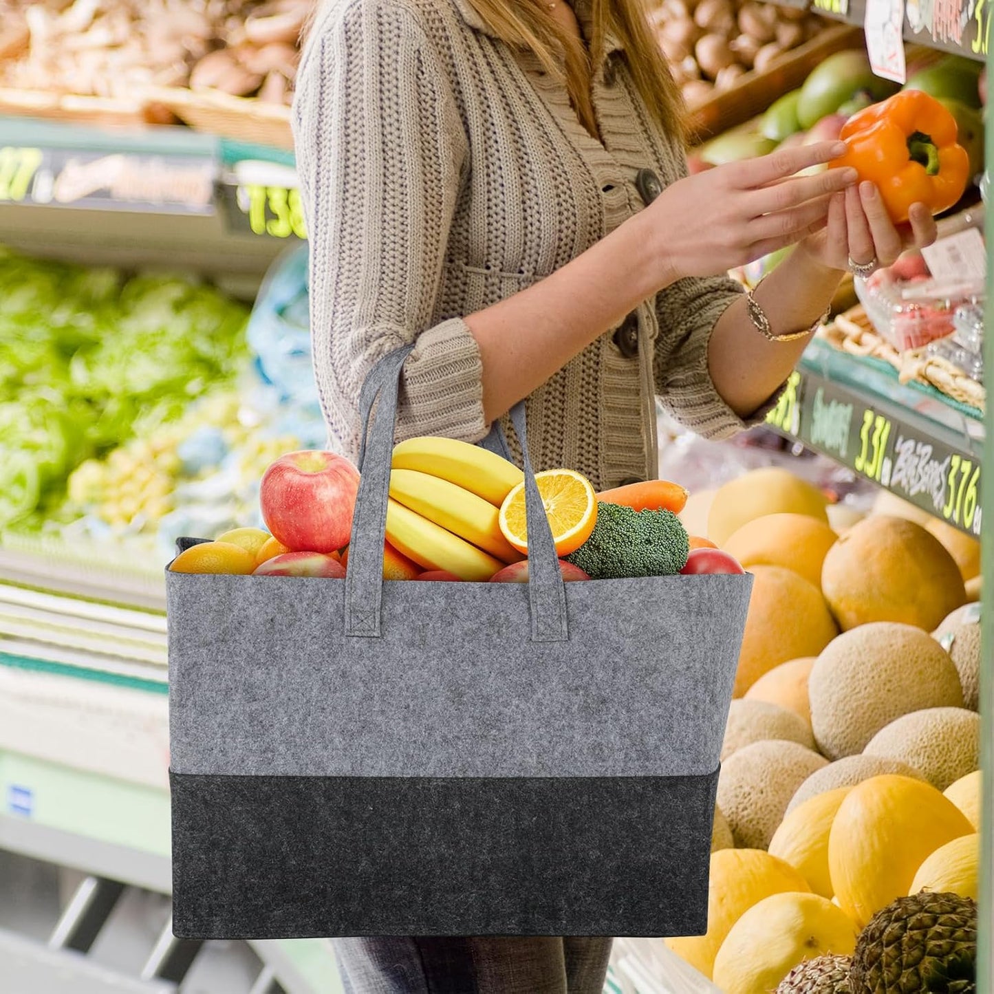 Filztasche für Kaminholz