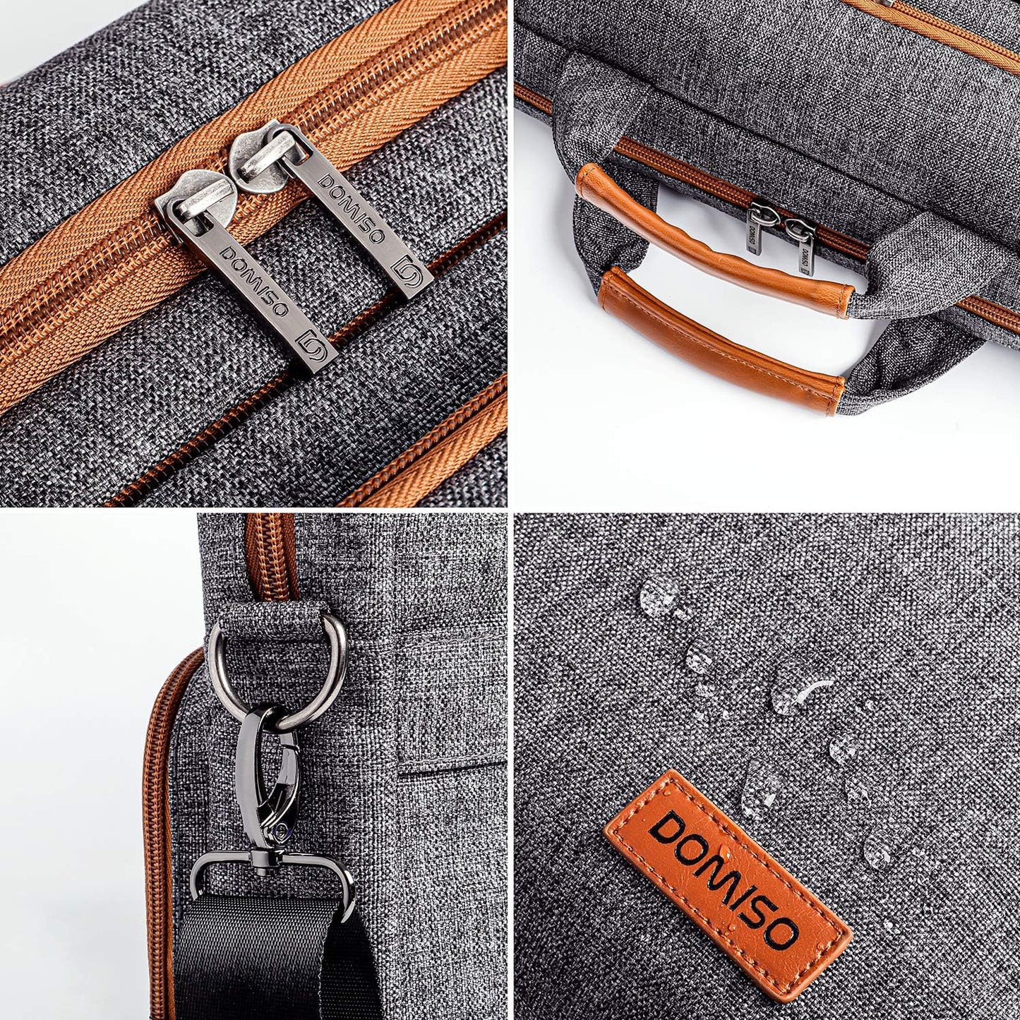 Wasserdichte Laptoptasche, 17 - 17,3 Zoll Dunkelgrau