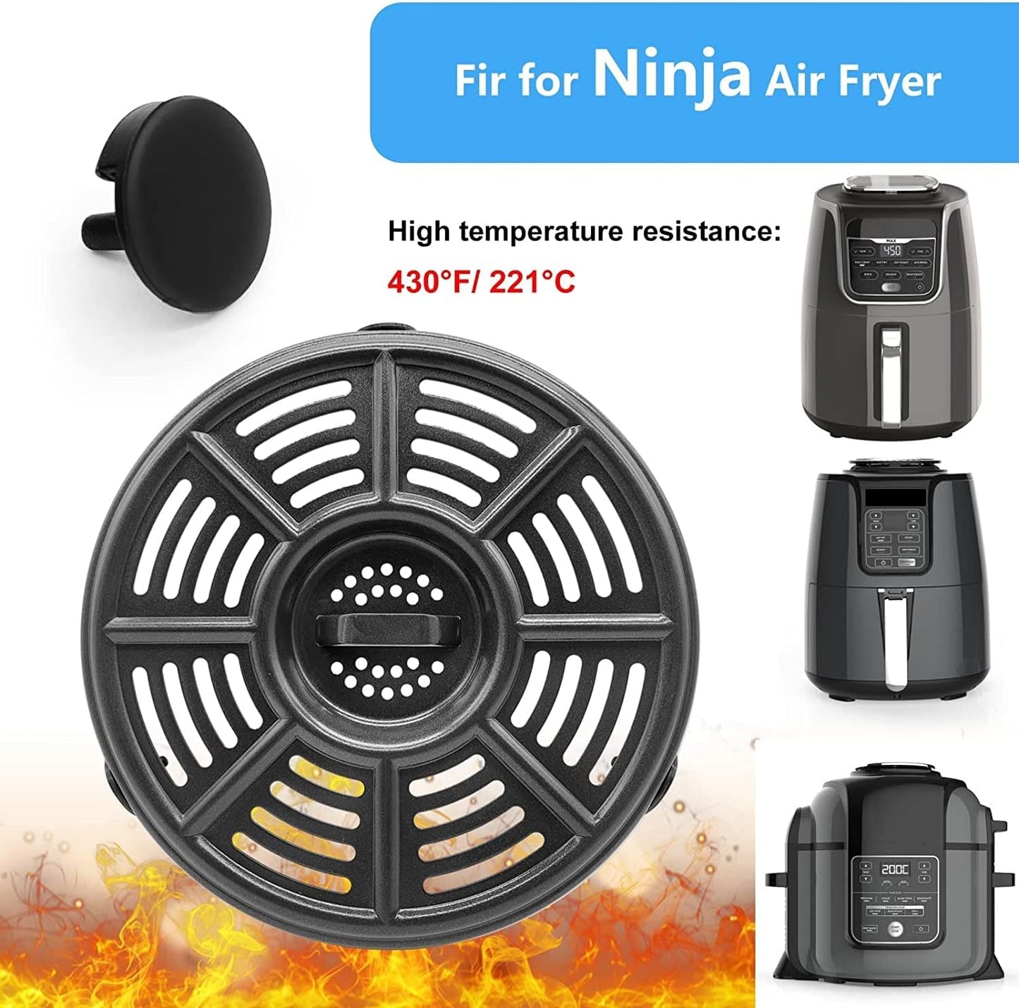 6er Air-Fryer-Gummifüsse-Set, 1.0*1.0*0.5 IN