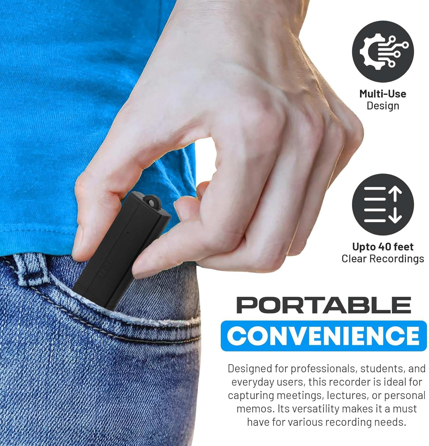 Mini-Audio-Recorder mit Sprachaktivierung