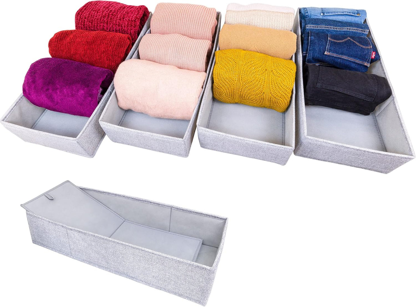 4er Set FileFolding Boxen für IKEA Pax Kleiderschrank, PAX100 FileFolding
