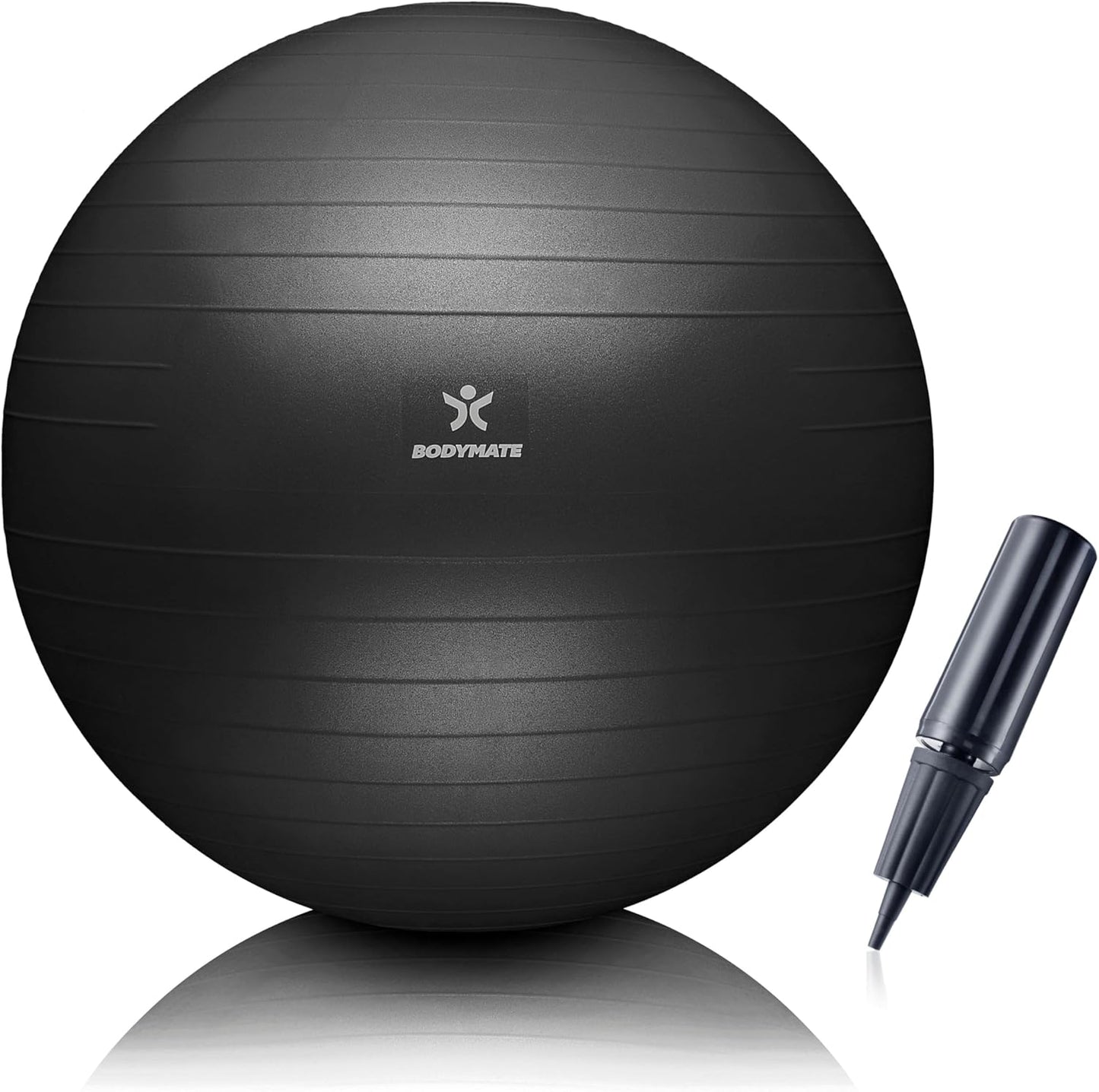 Gymnastikball Sitzball mit Pumpe (85 cm), Anthrazit 85 cm (für Körpergröße ab 186cm)
