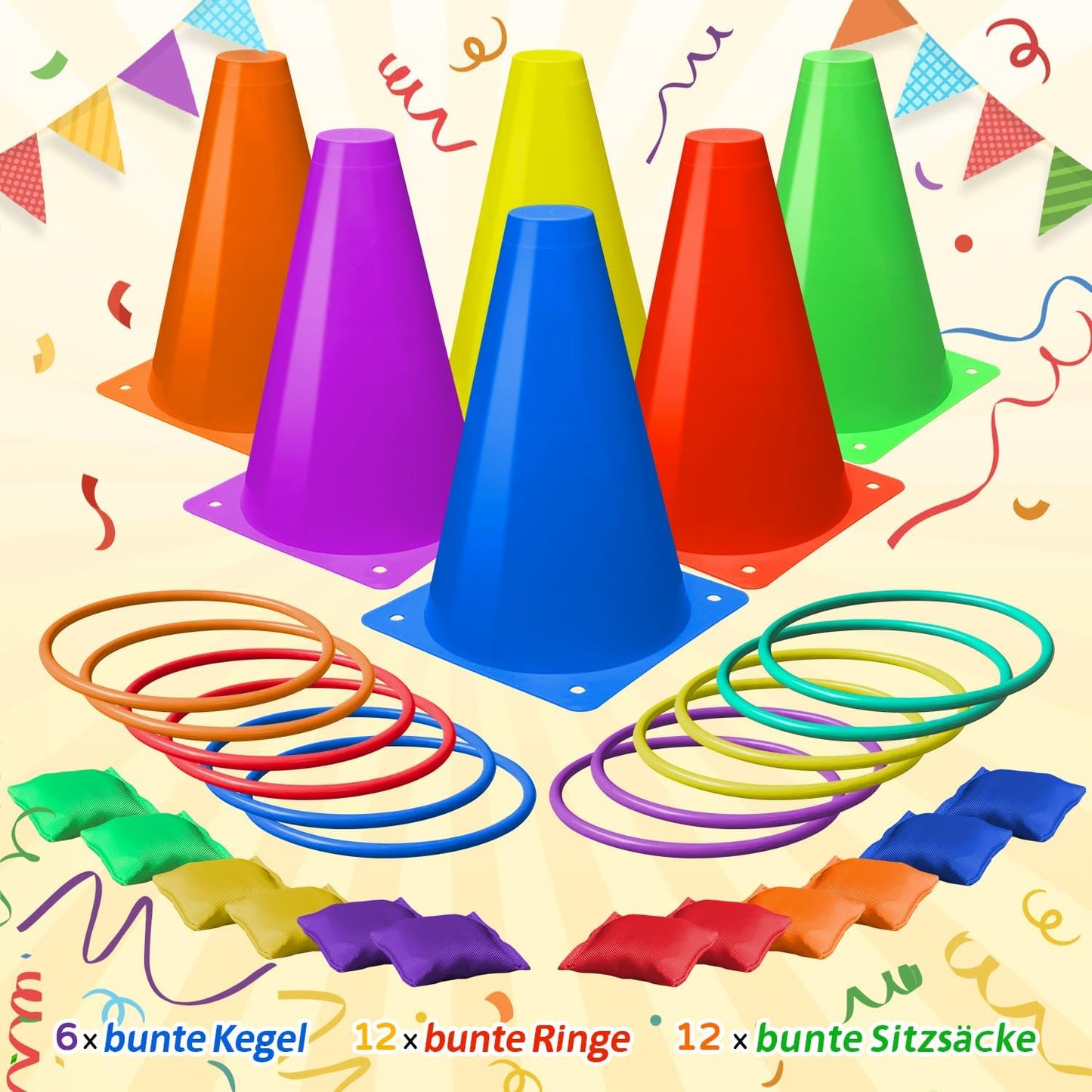 3-in-1 Karnevals-Spiele-Set