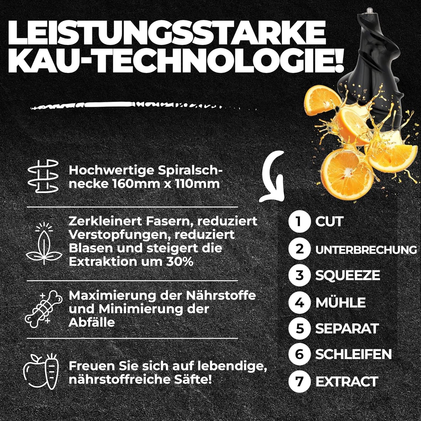 Grande Kaltpress-Entsafter, Rot
