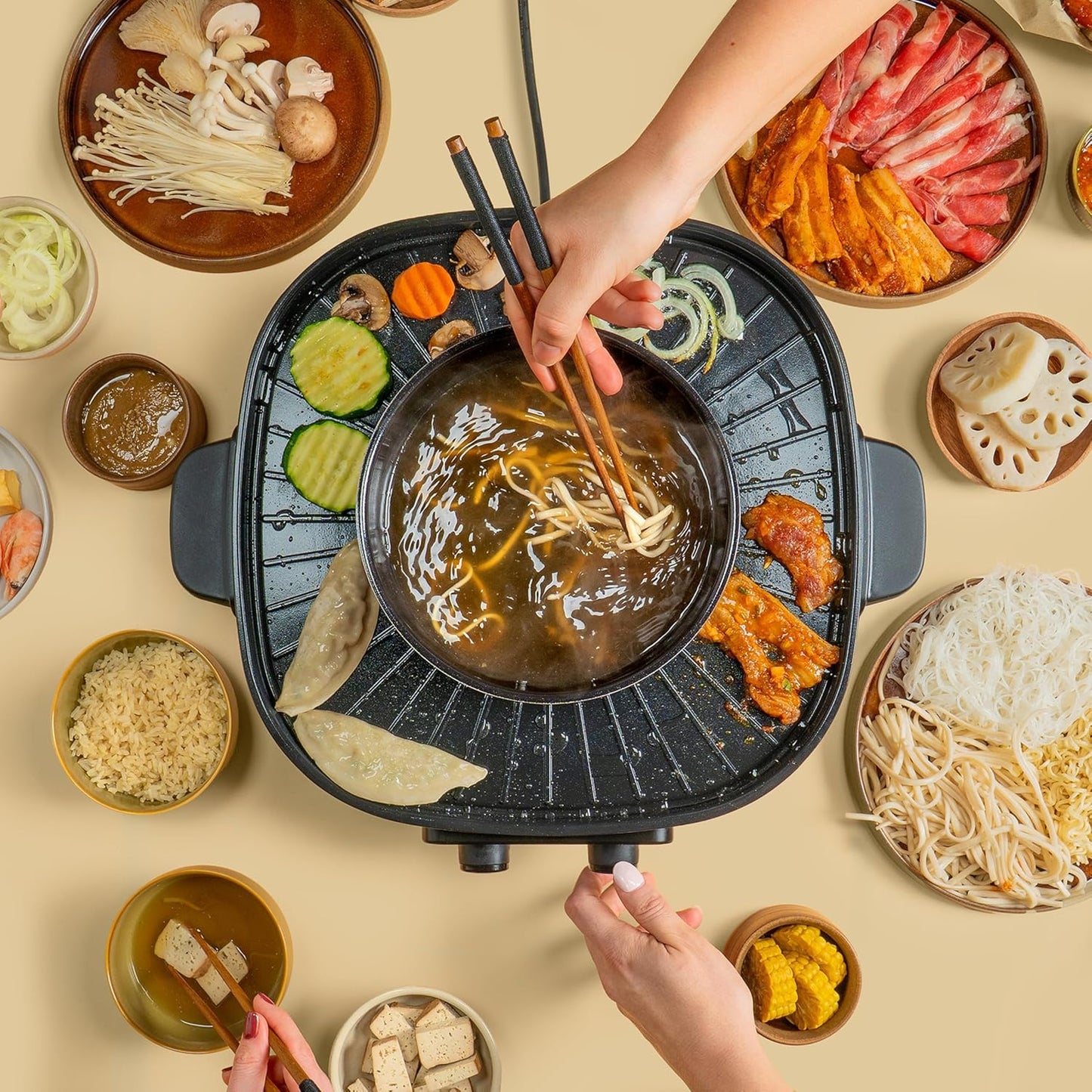 Hot Pot mit Grillfunktion