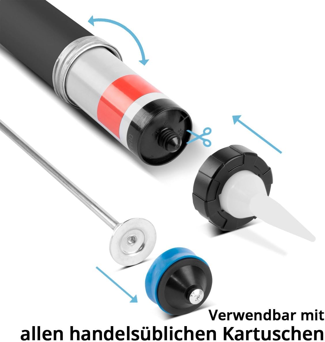 Silikonpistole SPB-600 ST für Kartuschen & Beutel