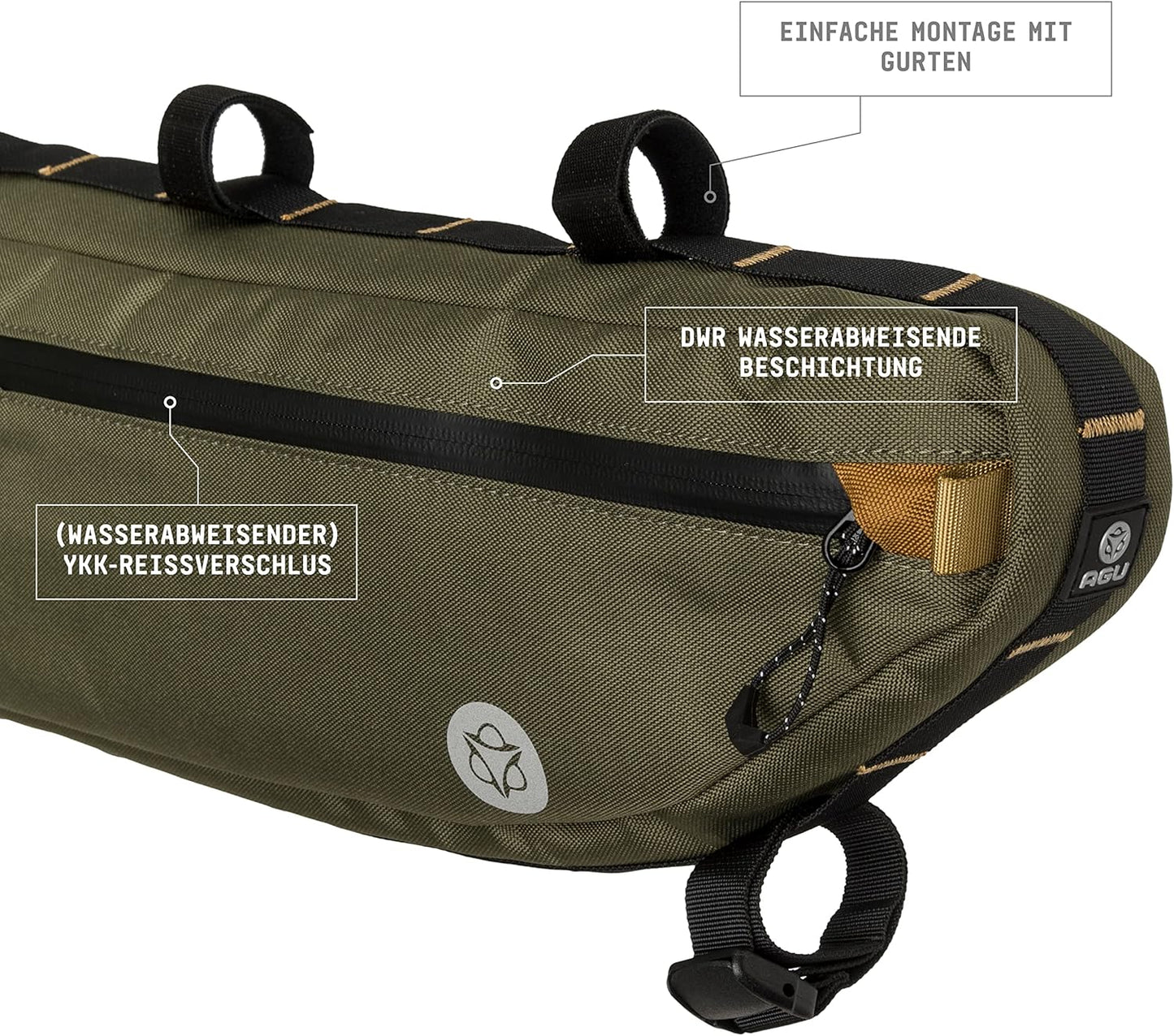 Tube Venture Rahmentasch, Army Green 5.5