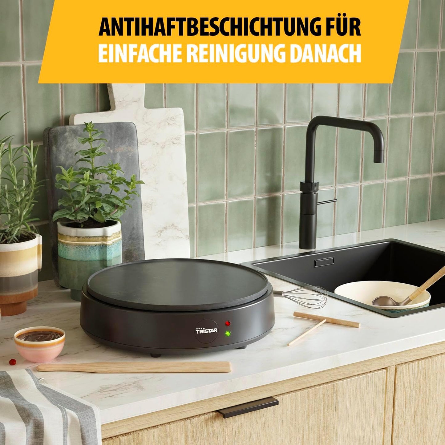 Crêpe-Maker, Schwarz