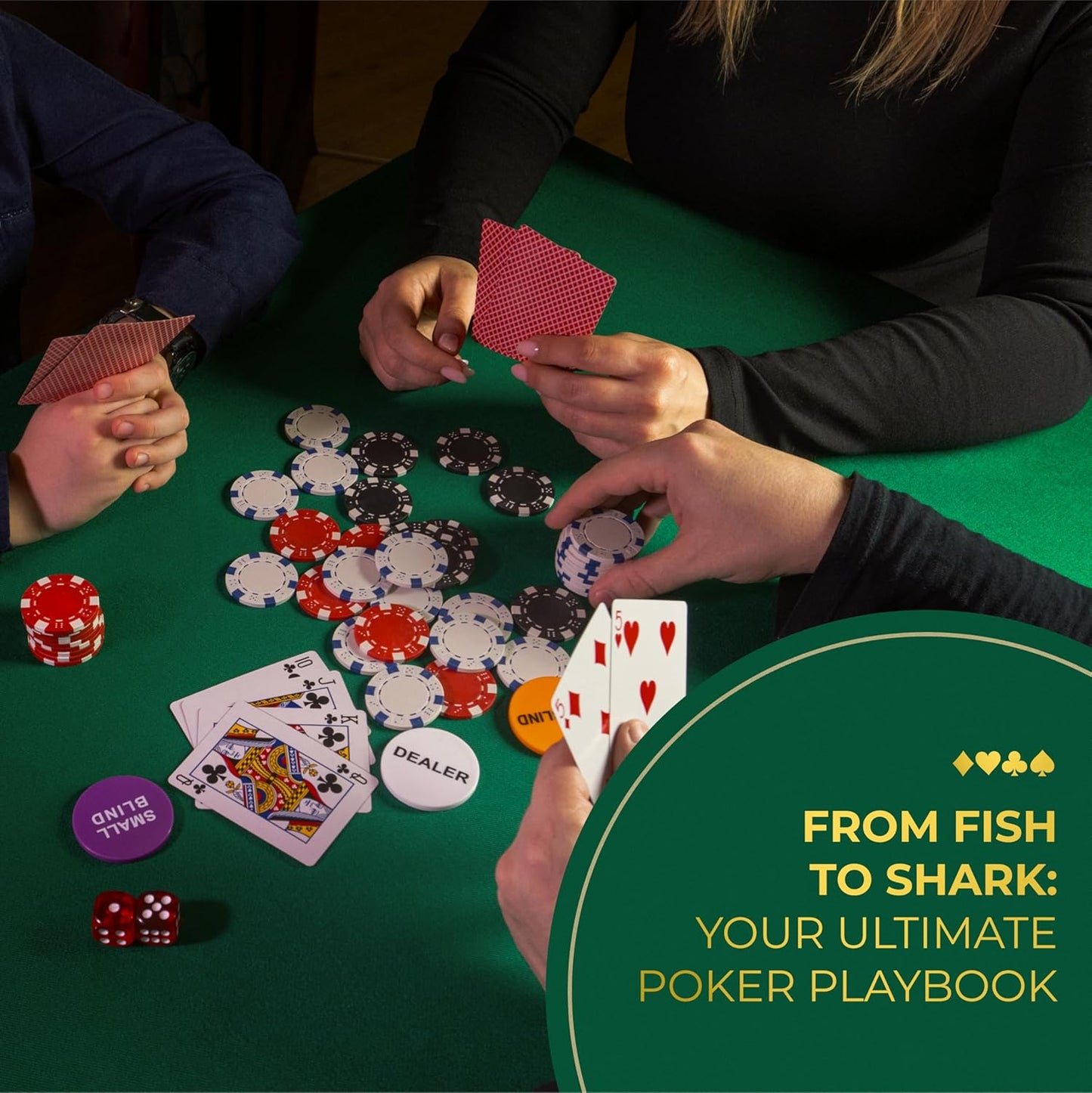 Pokerkoffer Set mit 300 Chips und Zubehör