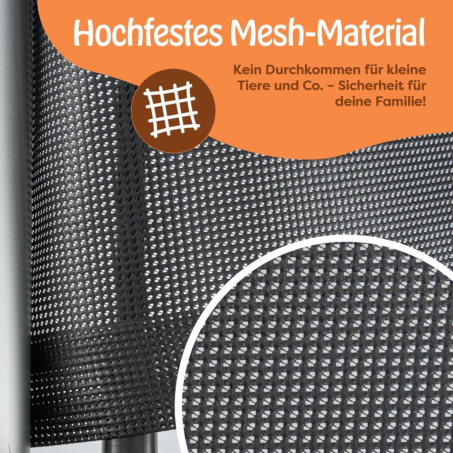 Treppenschutzgitter ausziehbar für Haustiere und Kinder, Schwarz