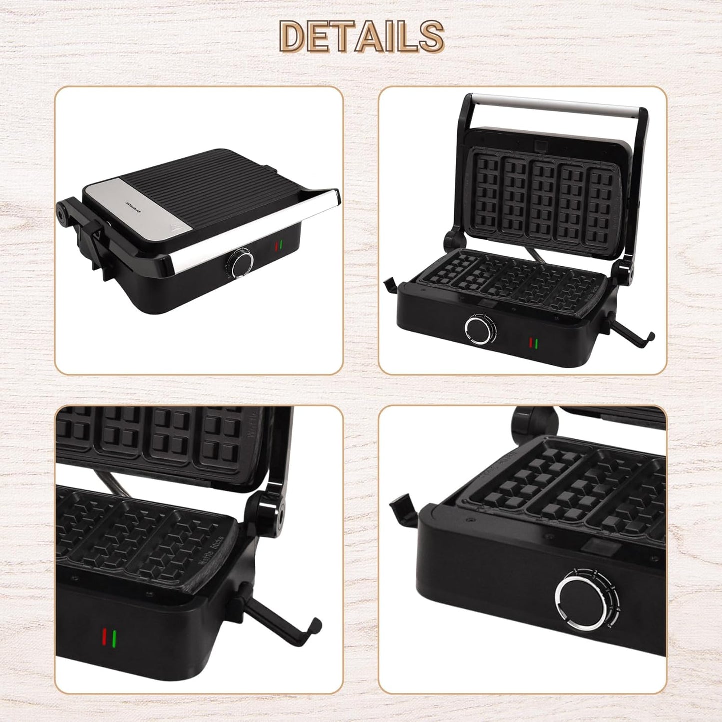 SM-1000W Toledo Waffelstick Maker mit Antihaftplatten