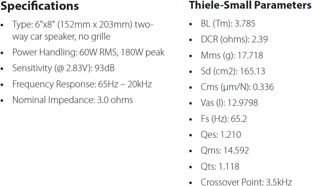 Club 864F Koaxial Lautsprechersatz