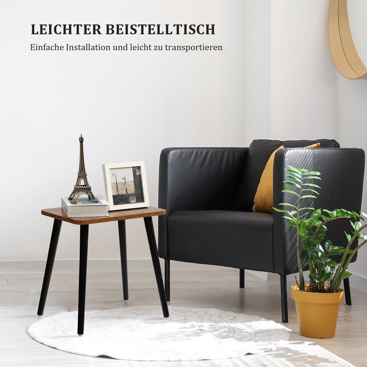 Kleiner Beistelltisch, Braun