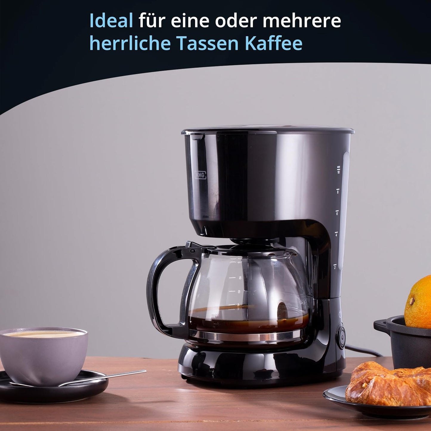 Filterkaffeemaschine KA-128S mit Glaskanne