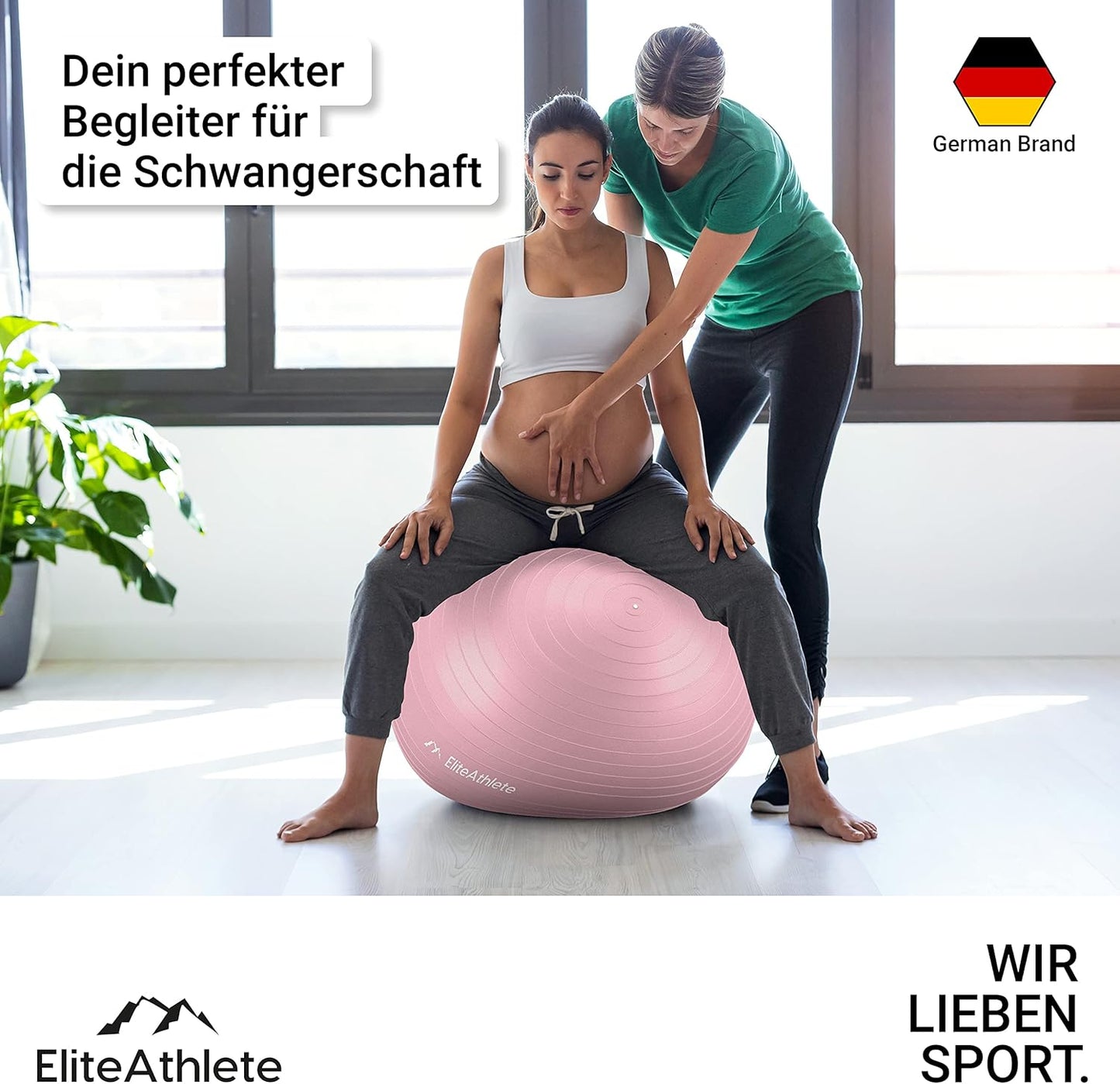 Ergonomischer Gymnastikball, Apricot Peach 85cm