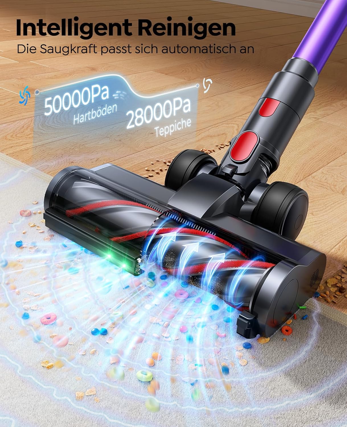 Akku-Staubsauger mit Wandladestation