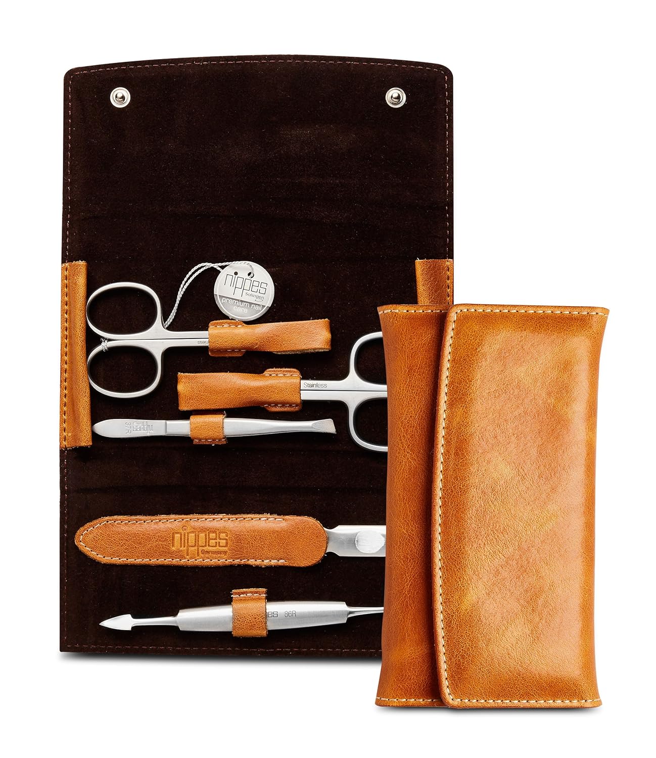 5-teilige Maniküre-Set Cognac, 5-teilig