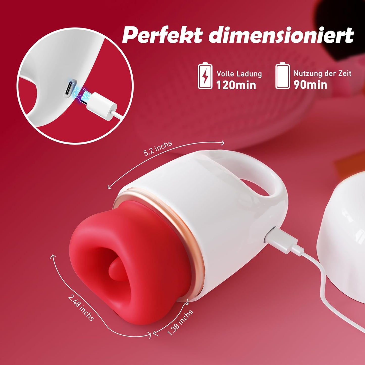 3-in-1 Vibrator mit Klitorisstimulator