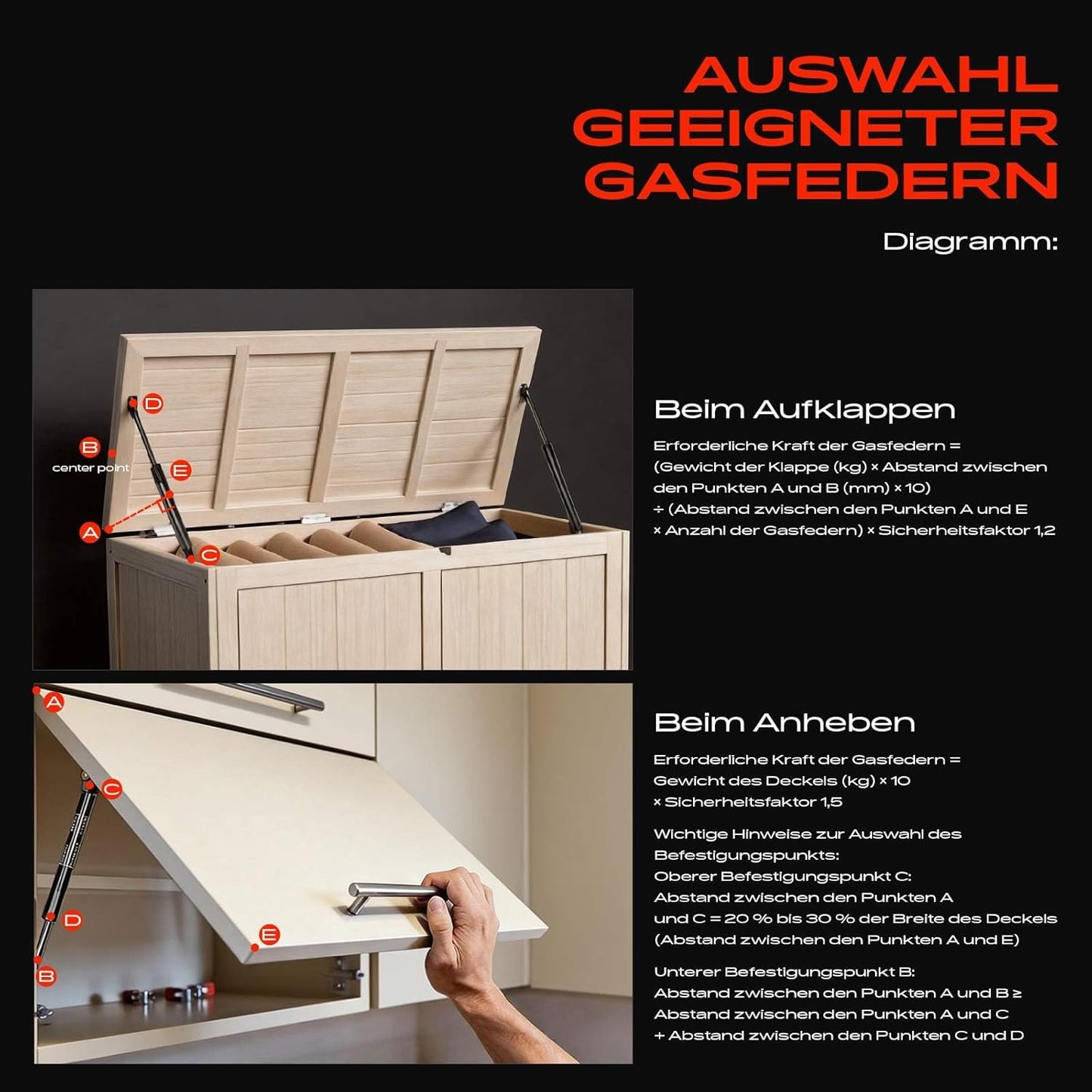 Gasdruckdämpfer-Set, 245MM 250N