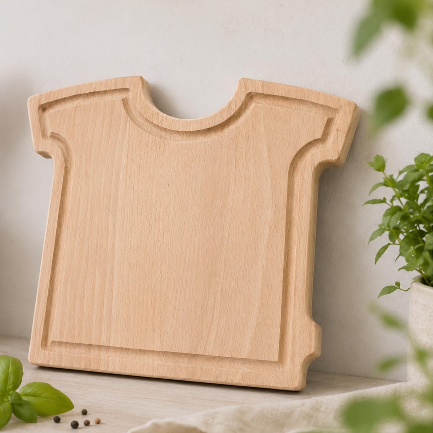 Schneidebrett T-Shirt mit Saftrille