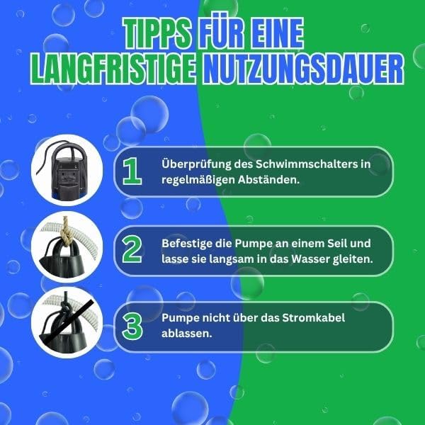Tauchpumpe mit Schwimmerschalter