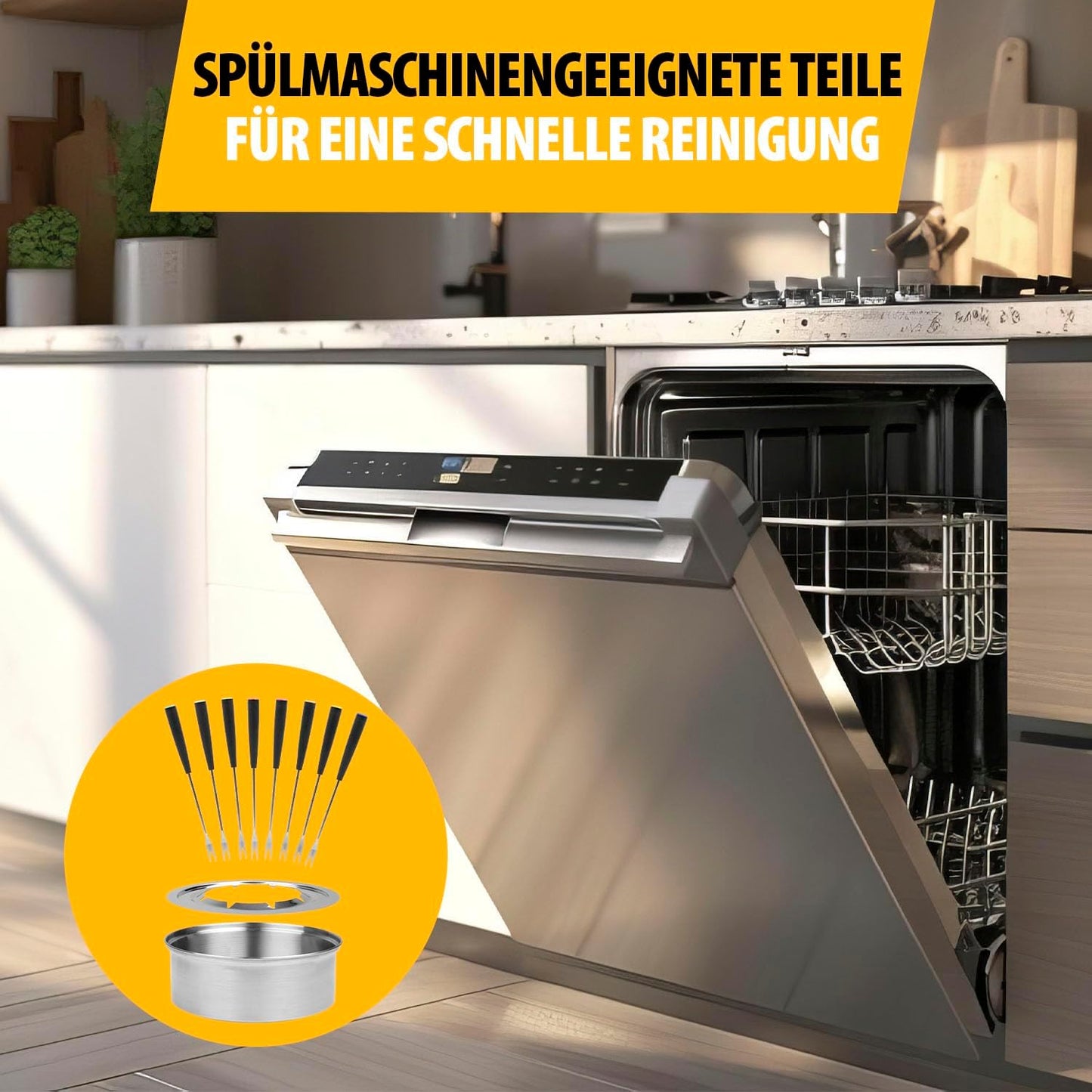 Fondue-Set mit Crêpe-Funktion