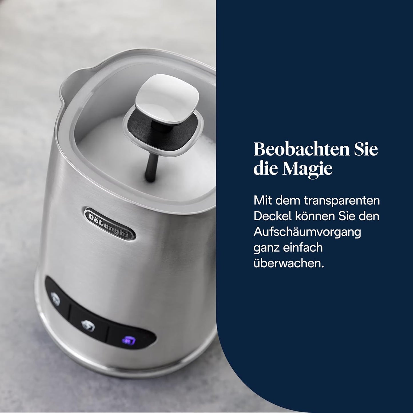 Milchaufschäumer LatteMix EMF3.M, Weiß Mit 3 Schäumstufen