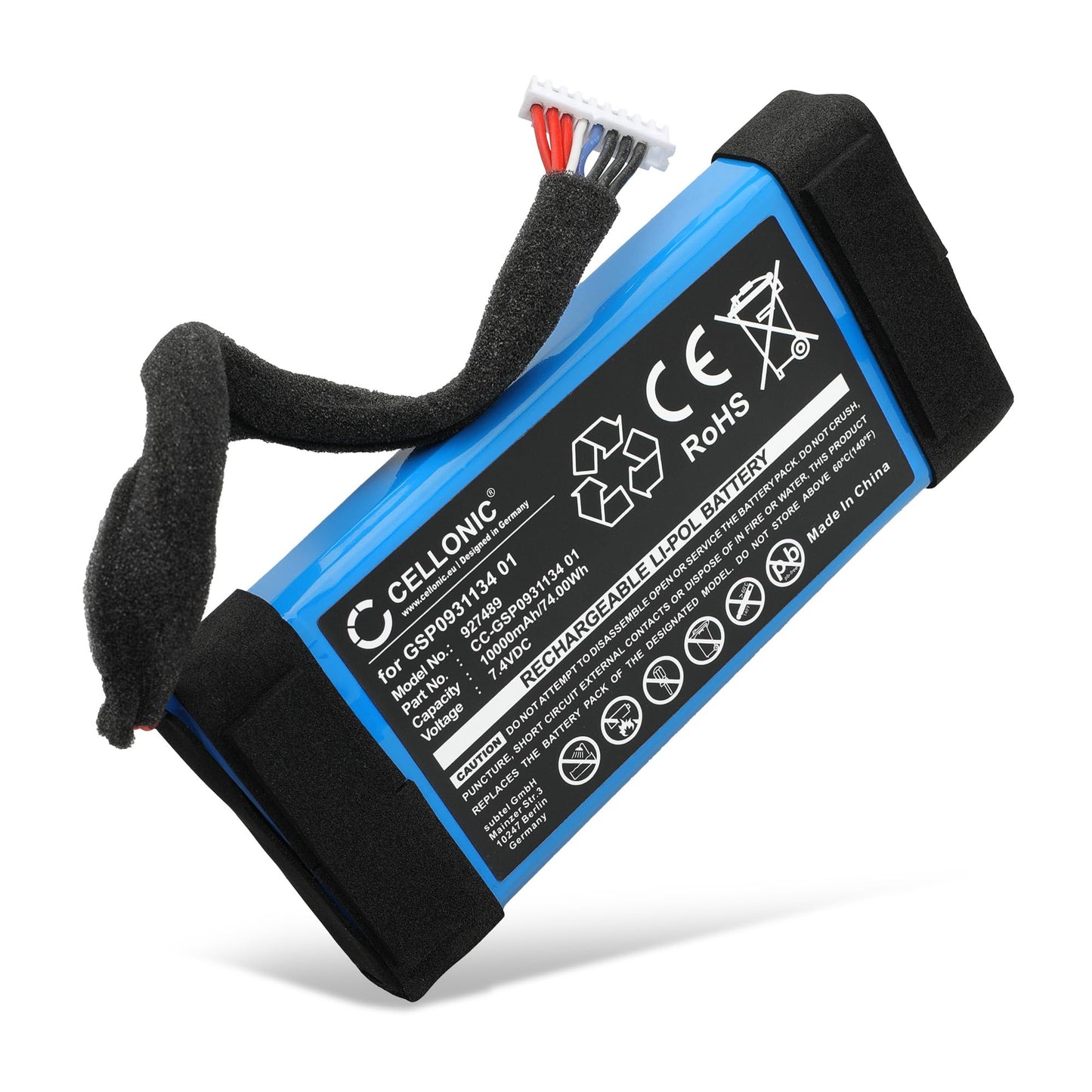 Akkupack für JBL Boombox 1, GSP0931134 01, 10000mAh, 7.4V