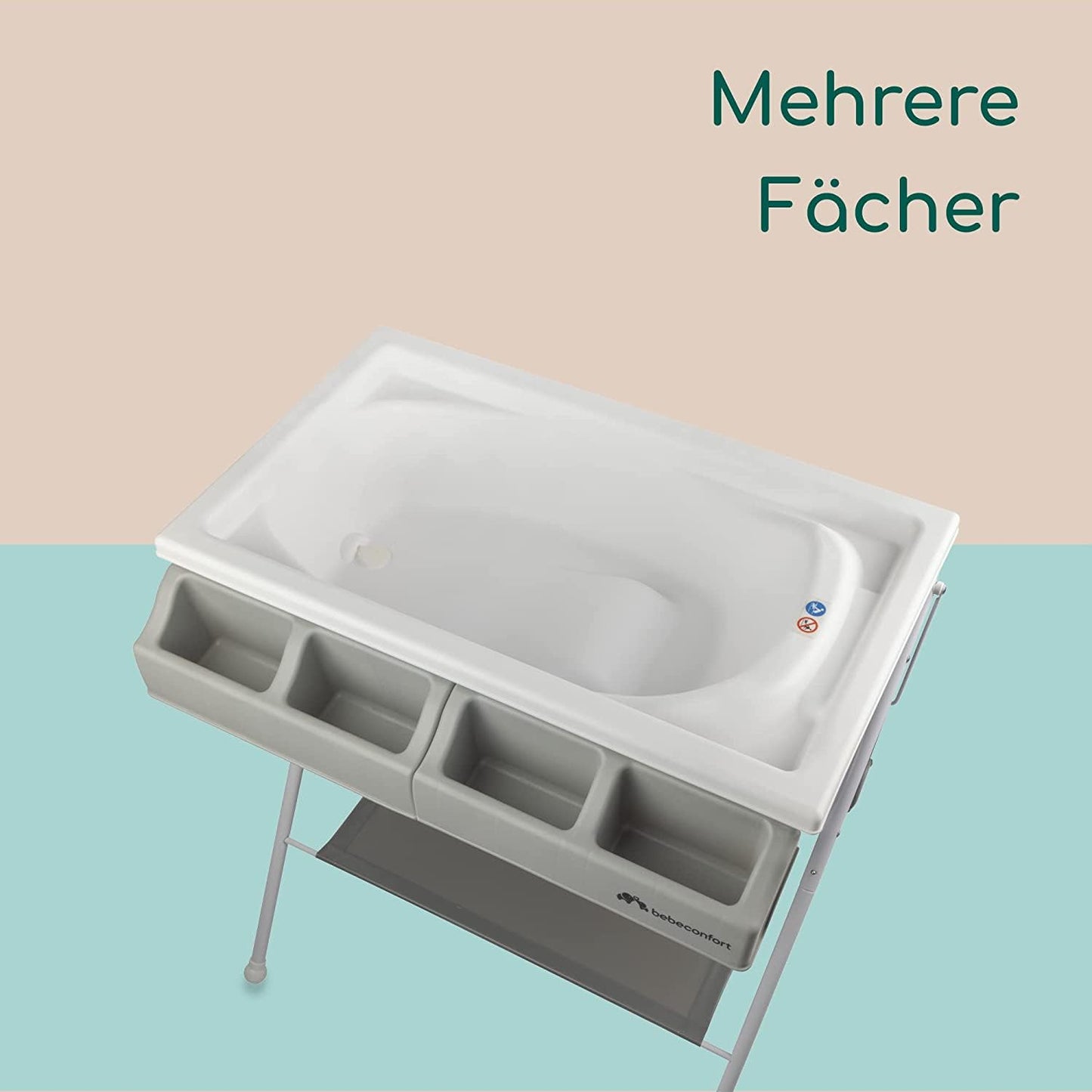 2-in-1 Babybadewanne & Wickelkommode Baltic, Baltic