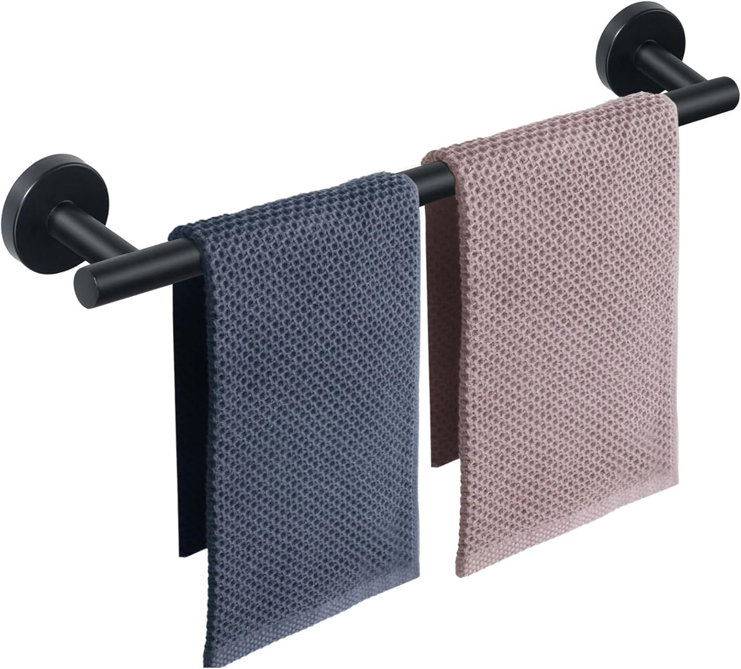 Handtuchhalter zur Wandmontage, Edelstahl 61 cm, 1 Packung 24 Inch Mattes Schwarz