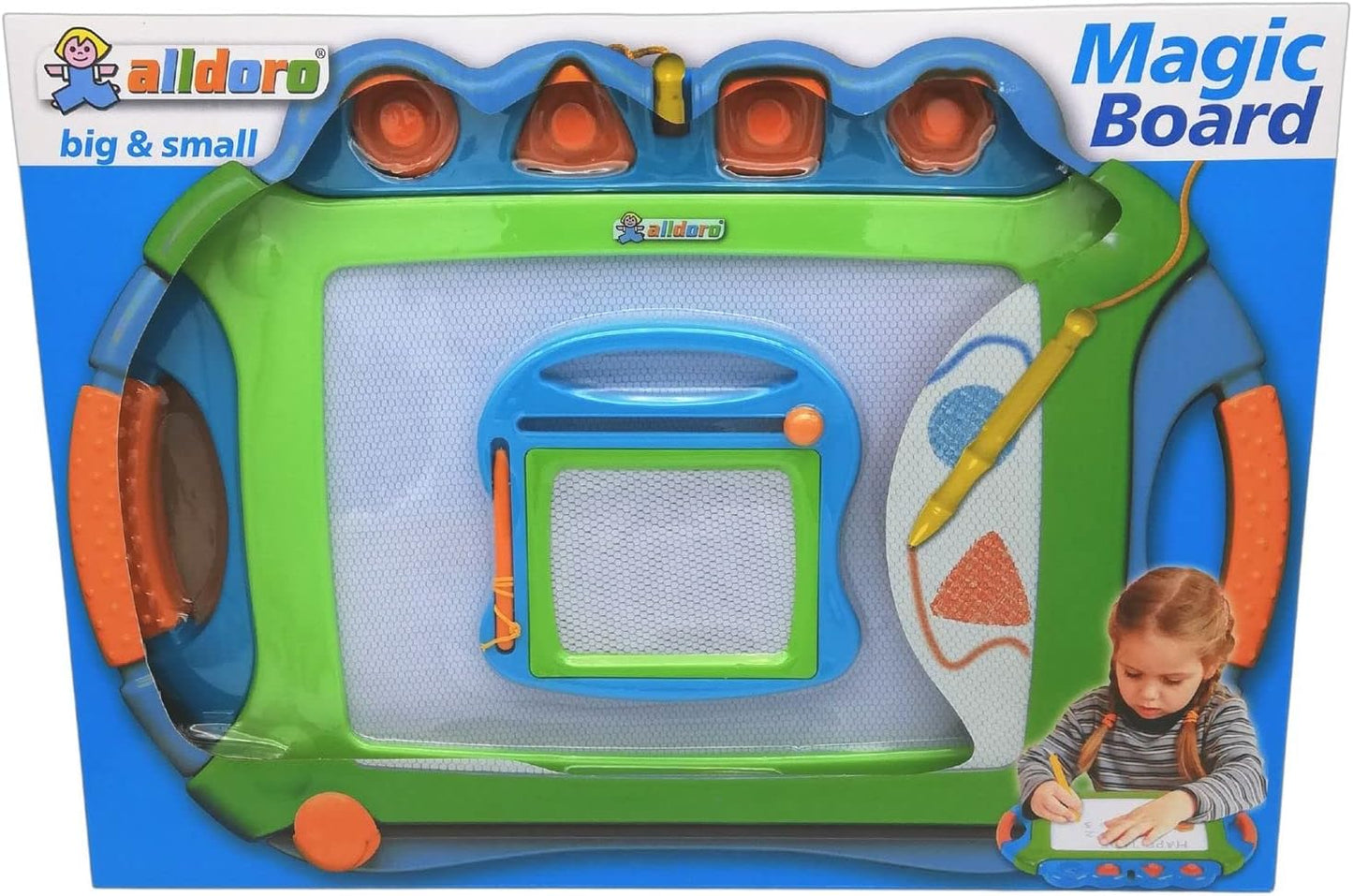 Zeichen- und Magnettafel, 2 in 1 Set 45 x 31,5