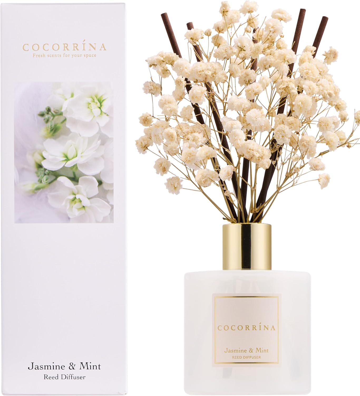 Raumduft Reed Diffuser Jasmine & Mint, Jasmine & Mint Raumduft/200ML/1 Stück