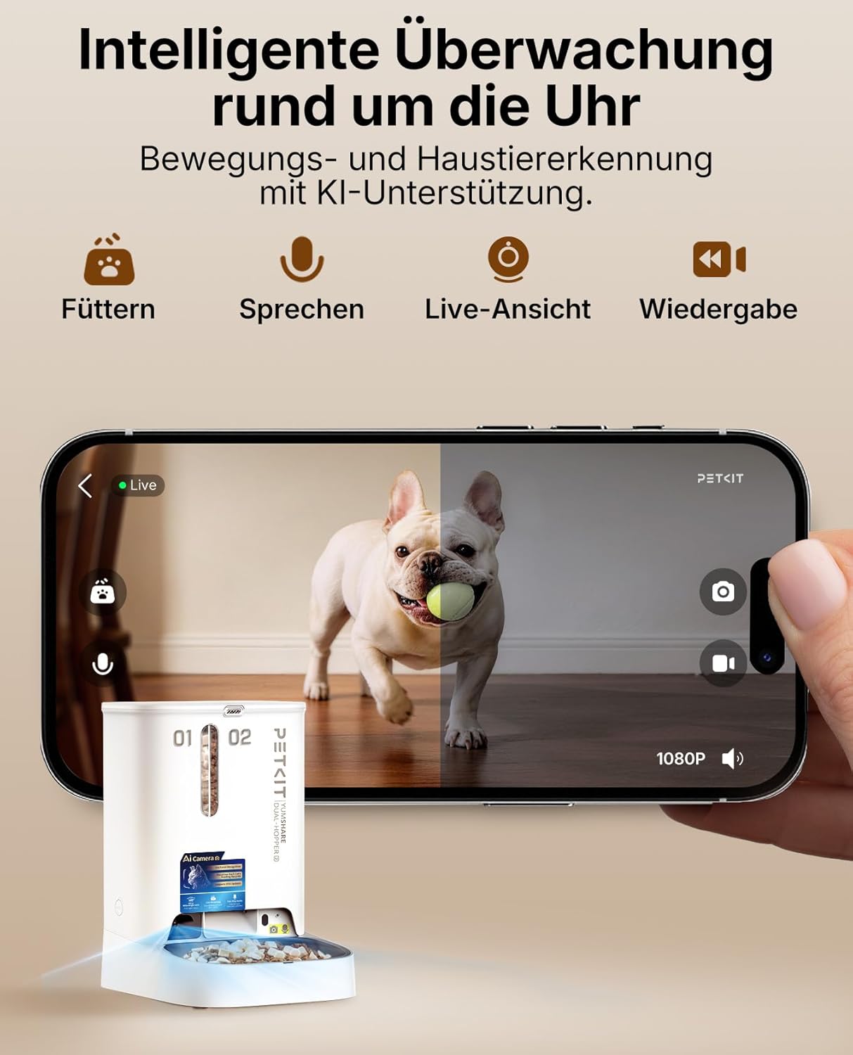 YumShare Dual-Hopper 2 mit Kamera und KI-Funktion