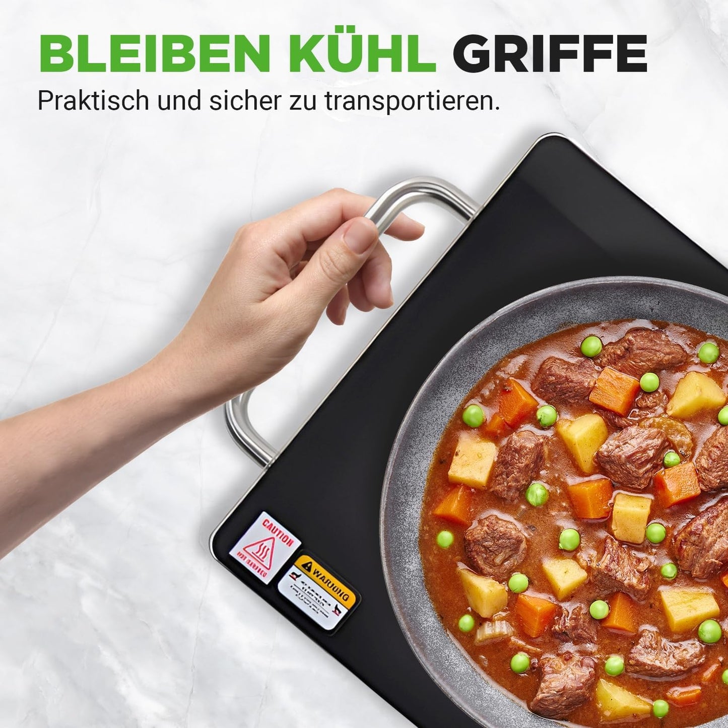 Elektrische Warmhalteplatte für Buffet & Catering, 41.9 cm x 27.9 cm