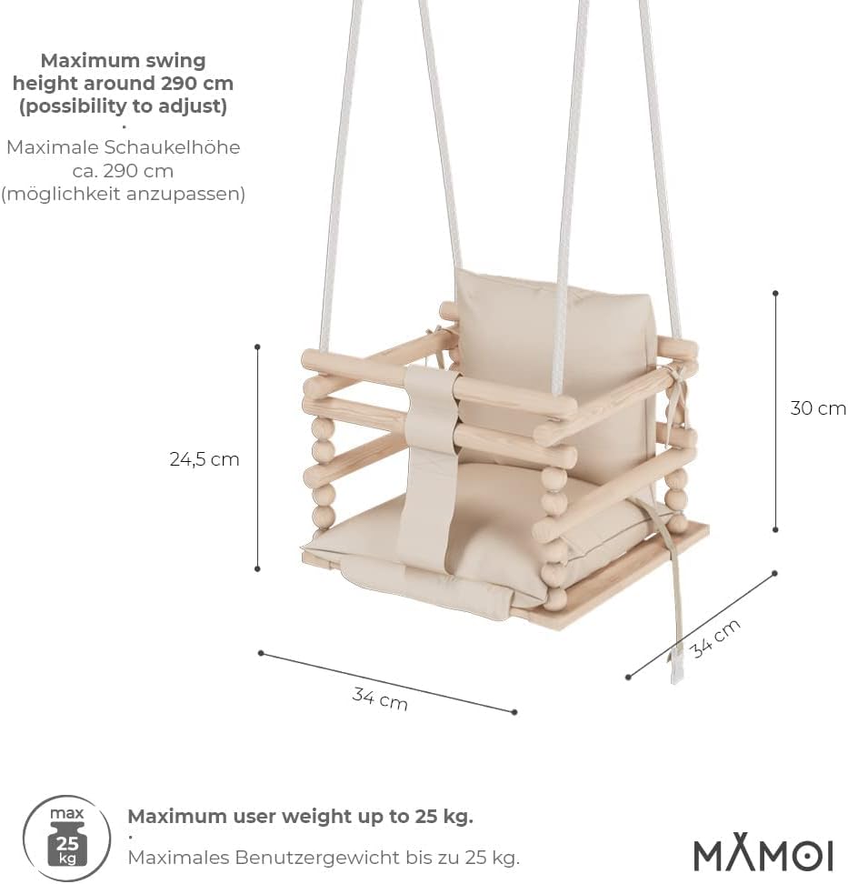 Babyschaukel, Beige