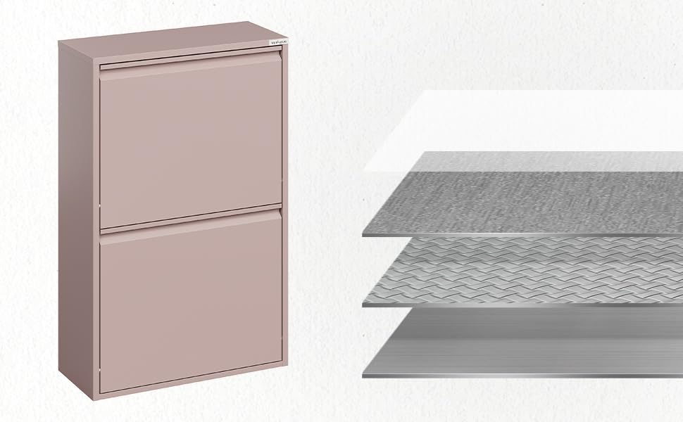 4-teiliges Mülltrennsystem, 4 X 15 L / Rosa